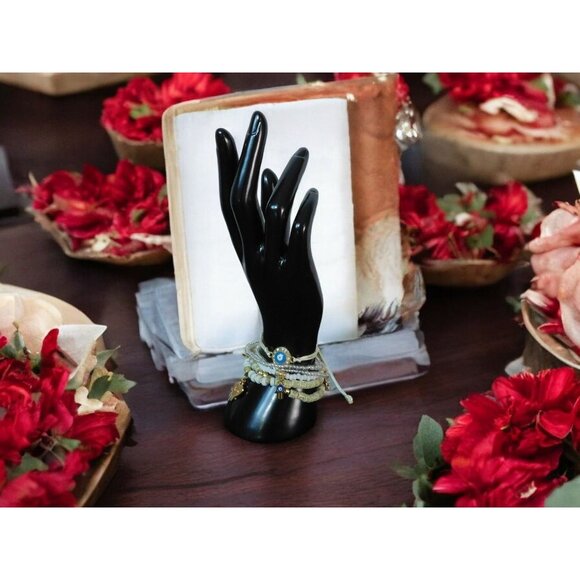 Boho Evil Eye & Hamsa Hand Beaded Bracelets Set For Women - Picture 7 of 12